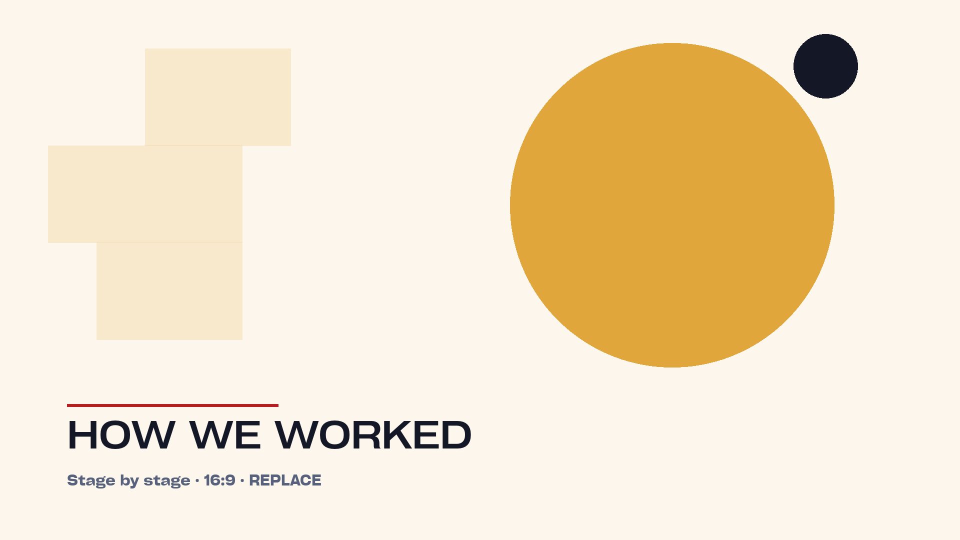 How we worked