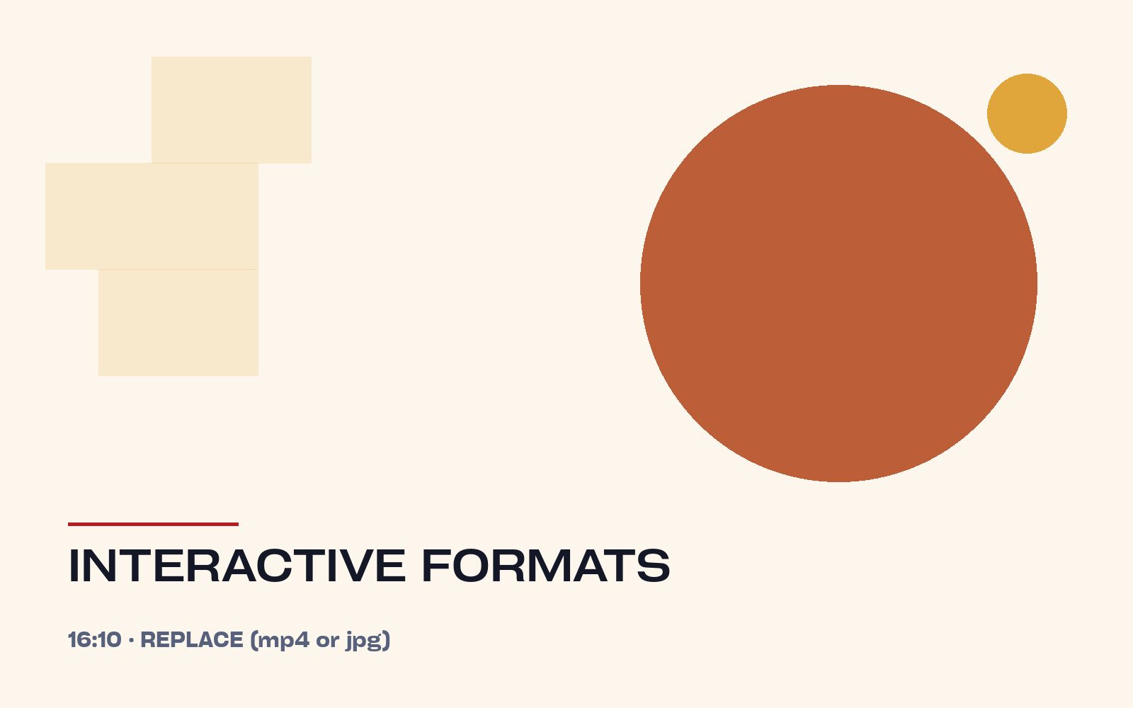 Interactive formats