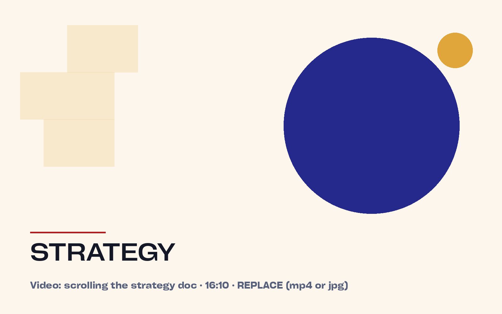 Strategy & plan